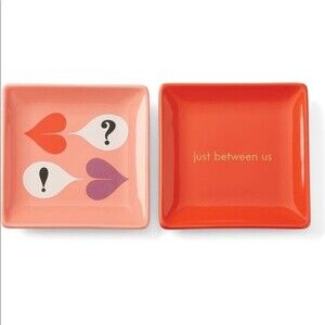 Kate Spade New York Lenox Collab NWT Sweet Talk Jewelry Trinket Tray Gift Set